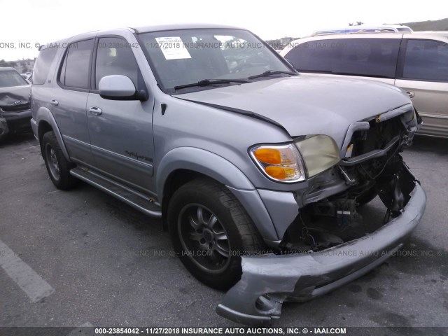 5TDZT34A63S137836 - 2003 TOYOTA SEQUOIA SILVER photo 1