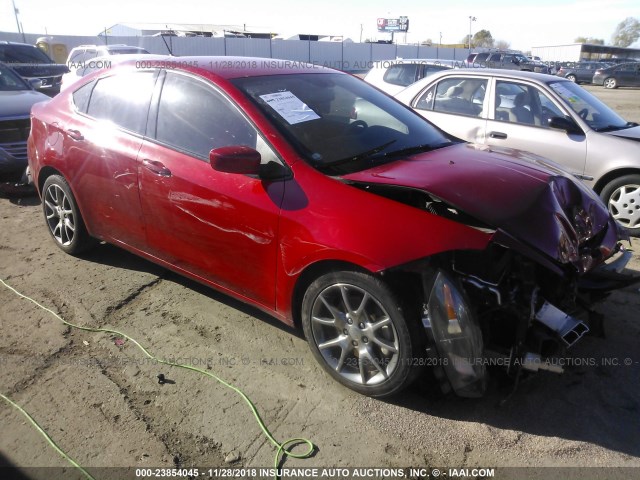 1C3CDFBB1ED860724 - 2014 DODGE DART SXT RED photo 1