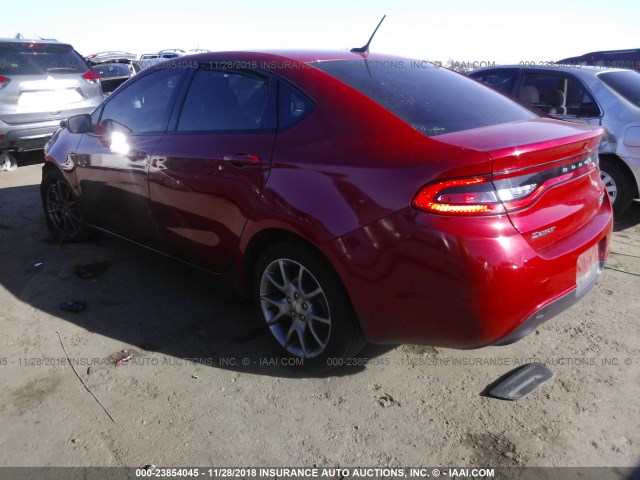 1C3CDFBB1ED860724 - 2014 DODGE DART SXT RED photo 3