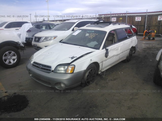 4S3BH6865Y7601064 - 2000 SUBARU LEGACY OUTBACK LIMITED WHITE photo 2