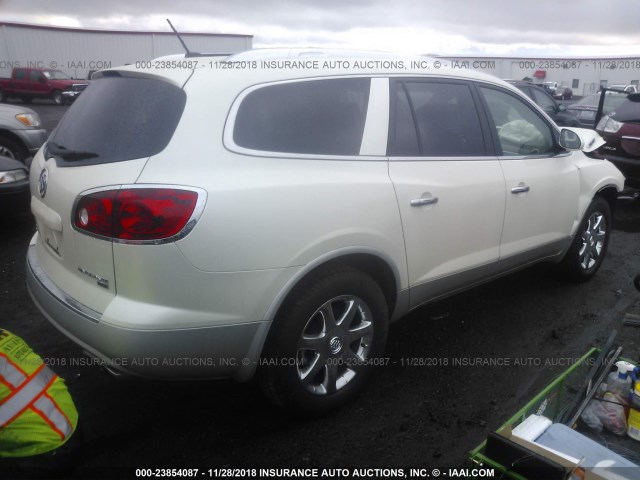 5GAEV23D59J151622 - 2009 BUICK ENCLAVE CXL WHITE photo 4