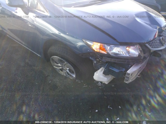 2HGFG3B56DH526782 - 2013 HONDA CIVIC LX ლურჯი ფოტო 6