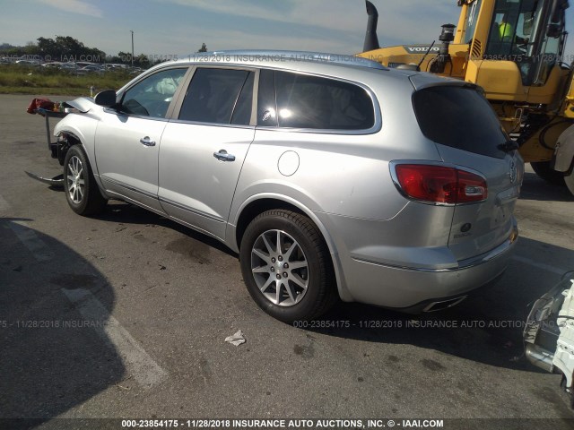 5GAKRBKD0HJ262067 - 2017 BUICK ENCLAVE SILVER photo 3