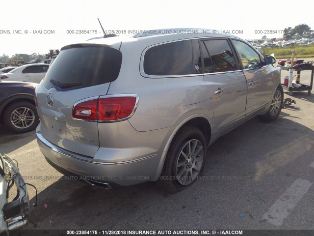 5GAKRBKD0HJ262067 - 2017 BUICK ENCLAVE SILVER photo 4