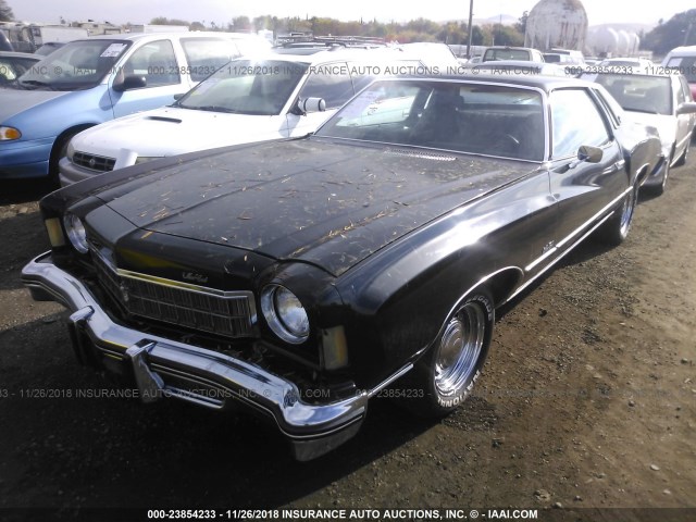 1H57L5Z429368 - 1975 CHEVROLET MONTE CARLO  BLACK photo 2