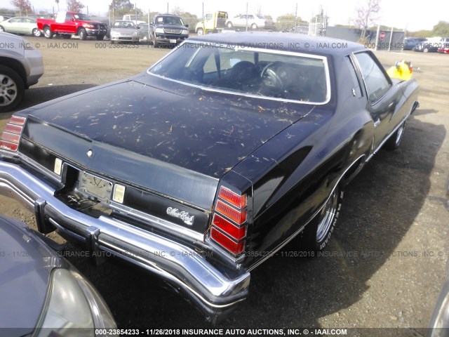 1H57L5Z429368 - 1975 CHEVROLET MONTE CARLO  BLACK photo 4