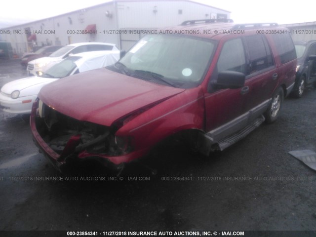 1FMPU16545LA77726 - 2005 FORD EXPEDITION XLT RED photo 2