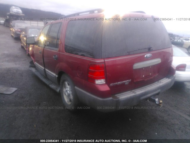 1FMPU16545LA77726 - 2005 FORD EXPEDITION XLT RED photo 3