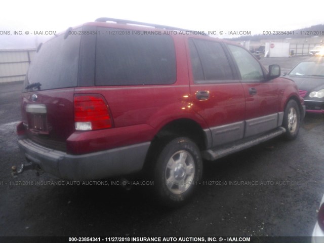 1FMPU16545LA77726 - 2005 FORD EXPEDITION XLT RED photo 4