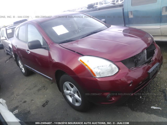 JN8AS5MT8CW273726 - 2012 NISSAN ROGUE S/SV RED photo 1