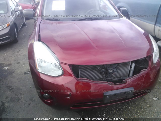 JN8AS5MT8CW273726 - 2012 NISSAN ROGUE S/SV RED photo 6