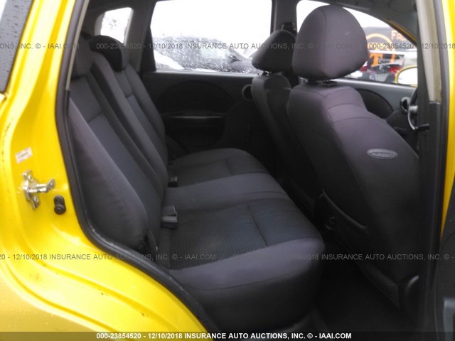 KL1TD66648B192207 - 2008 CHEVROLET AVEO LS YELLOW photo 8