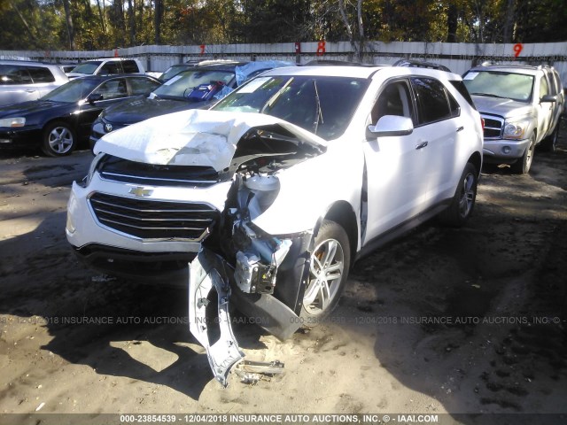 2GNFLGE34G6342850 - 2016 CHEVROLET EQUINOX LTZ WHITE photo 2