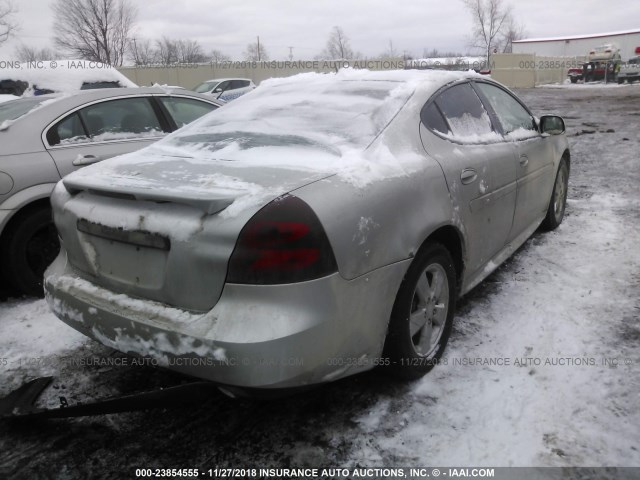 2G2WP552761273189 - 2006 PONTIAC GRAND PRIX ვერცხლისფერი ფოტო 4