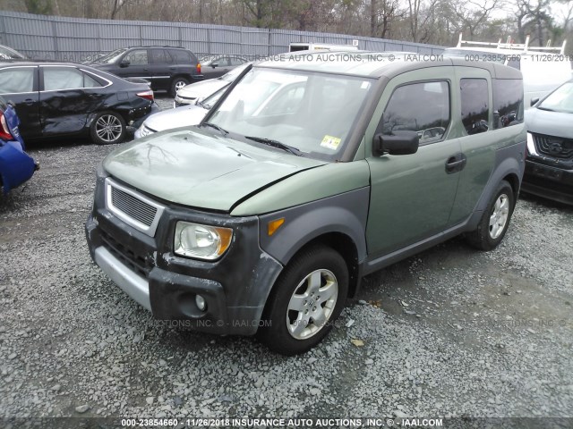 5J6YH28544L024498 - 2004 HONDA ELEMENT EX GREEN photo 2