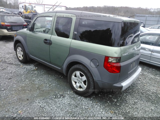 5J6YH28544L024498 - 2004 HONDA ELEMENT EX GREEN photo 3