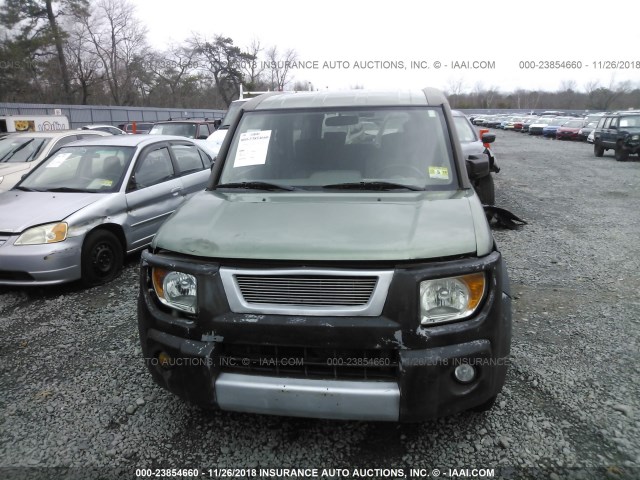 5J6YH28544L024498 - 2004 HONDA ELEMENT EX GREEN photo 6