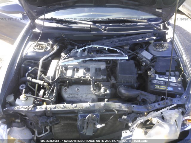 1YVGF22CX25306610 - 2002 MAZDA 626 LX BLUE photo 10