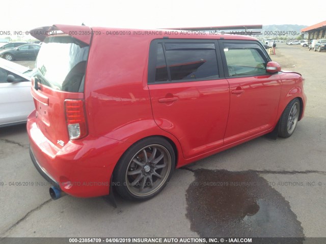 JTLZE4FE9DJ038950 - 2013 TOYOTA SCION XB RED photo 4