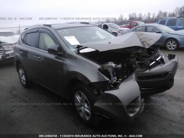 JTMZFREV5ED040038 - 2014 TOYOTA RAV4 LE BROWN photo 1