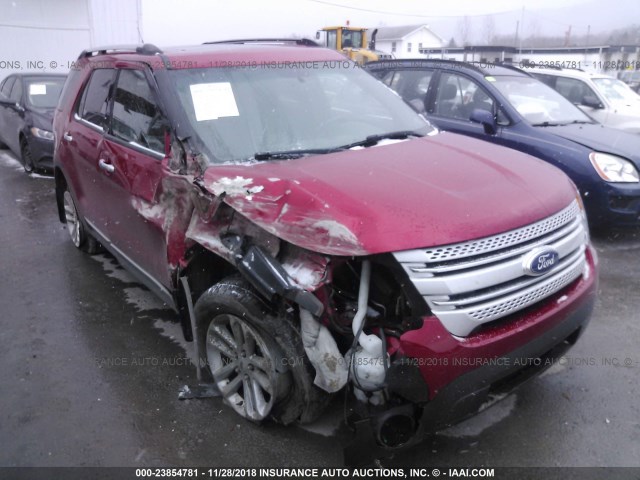 1FMHK8D81CGA16131 - 2012 FORD EXPLORER XLT MAROON photo 1