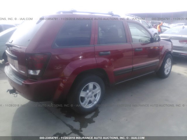 1J4GS48KX5C657278 - 2005 JEEP GRAND CHEROKEE LAREDO/COLUMBIA/FREEDOM 栗色 照片 4