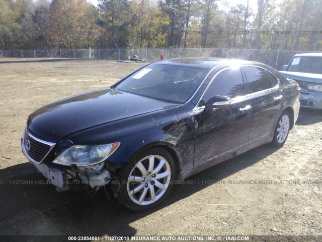 JTHBL46FX75007925 - 2007 LEXUS LS 460 BLACK photo 2