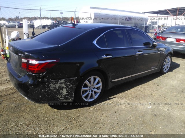 JTHBL46FX75007925 - 2007 LEXUS LS 460 BLACK photo 4