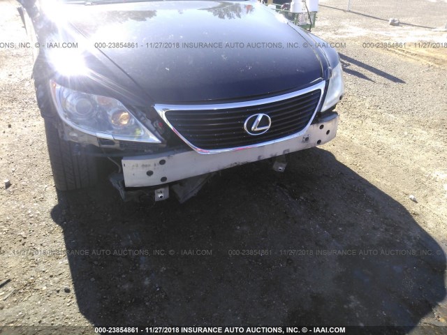 JTHBL46FX75007925 - 2007 LEXUS LS 460 BLACK photo 6