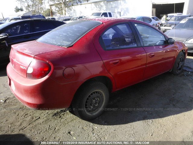 1B3ES26C32D599860 - 2002 DODGE NEON RED photo 4