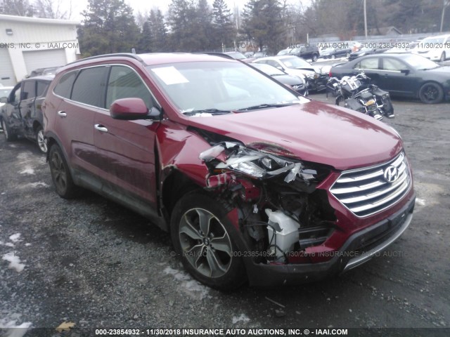 KM8SMDHF5GU136345 - 2016 HYUNDAI SANTA FE SE RED photo 1