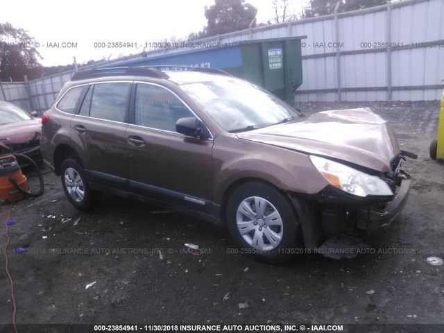 4S4BRBAC1B3357350 - 2011 SUBARU OUTBACK 2.5I BROWN photo 1