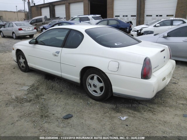 2G1WW12E239325887 - 2003 CHEVROLET MONTE CARLO LS WHITE photo 3