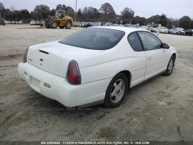 2G1WW12E239325887 - 2003 CHEVROLET MONTE CARLO LS WHITE photo 4