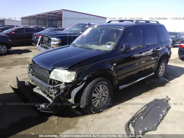 4M2CU87177KJ03875 - 2007 MERCURY MARINER PREMIER BLACK photo 2