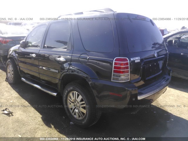 4M2CU87177KJ03875 - 2007 MERCURY MARINER PREMIER BLACK photo 3