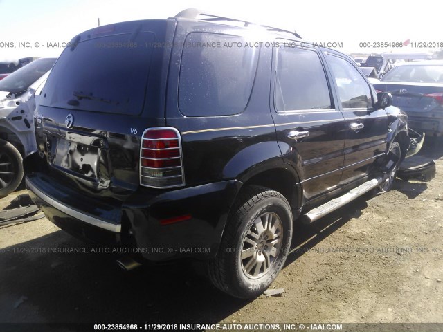 4M2CU87177KJ03875 - 2007 MERCURY MARINER PREMIER BLACK photo 4