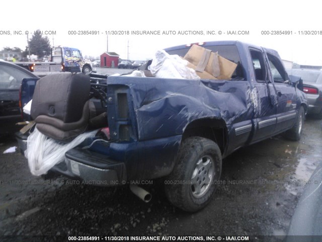 2GCEC19T4Y1115202 - 2000 CHEVROLET SILVERADO C1500 BLUE photo 4