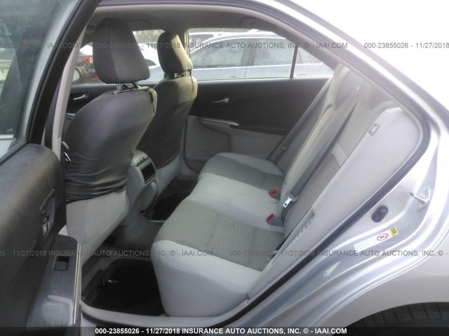 4T1BD1FK0CU024884 - 2012 TOYOTA CAMRY HYBRID/LE/XLE SILVER photo 8