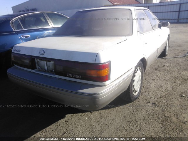 JT8VV22T9M0150770 - 1991 LEXUS ES 250/250 SE-R WHITE photo 4