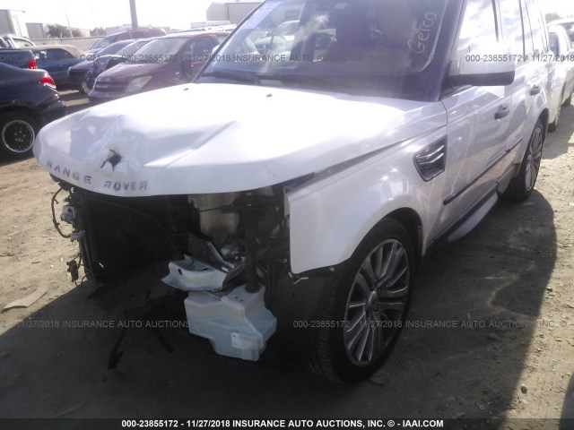 SALSK2D43AA222399 - 2010 LAND ROVER RANGE ROVER SPORT LUX WHITE photo 2