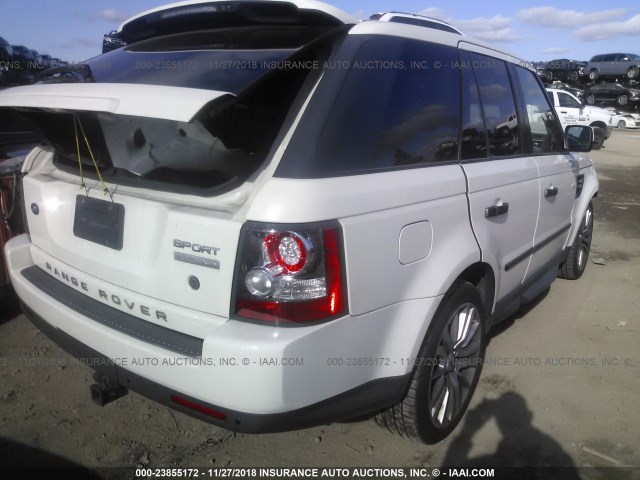 SALSK2D43AA222399 - 2010 LAND ROVER RANGE ROVER SPORT LUX WHITE photo 4