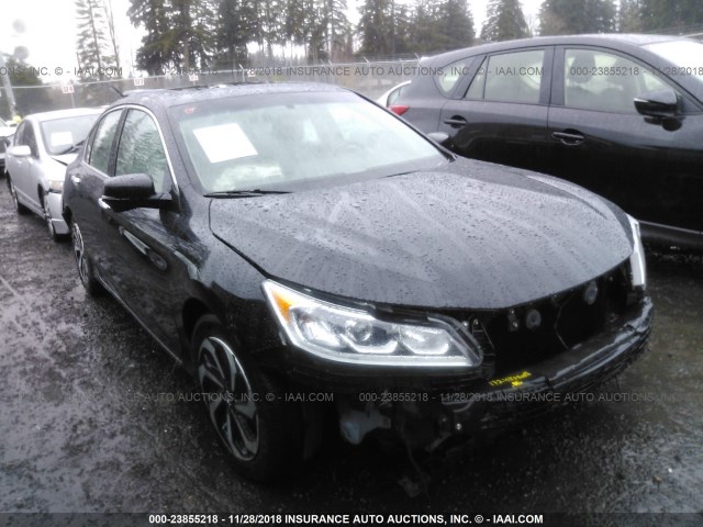 1HGCR3F83HA022454 - 2017 HONDA ACCORD EXL BLACK photo 1