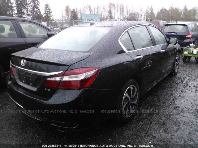 1HGCR3F83HA022454 - 2017 HONDA ACCORD EXL BLACK photo 4