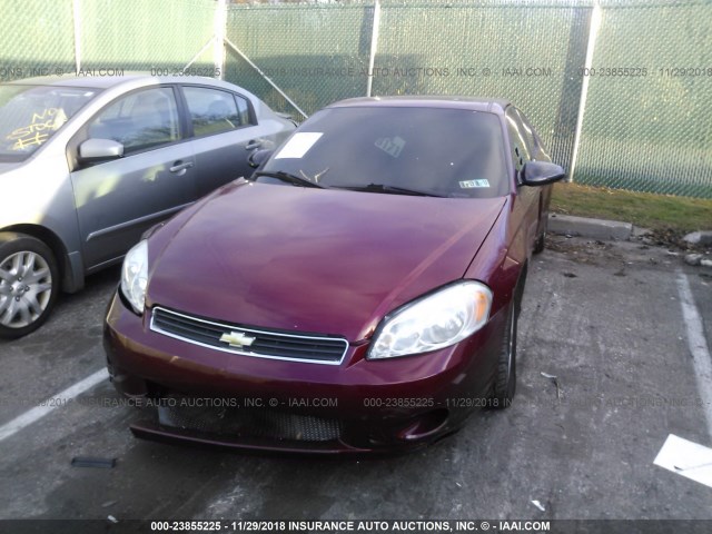 2G1WK16K779239900 - 2007 CHEVROLET MONTE CARLO LT MAROON photo 6