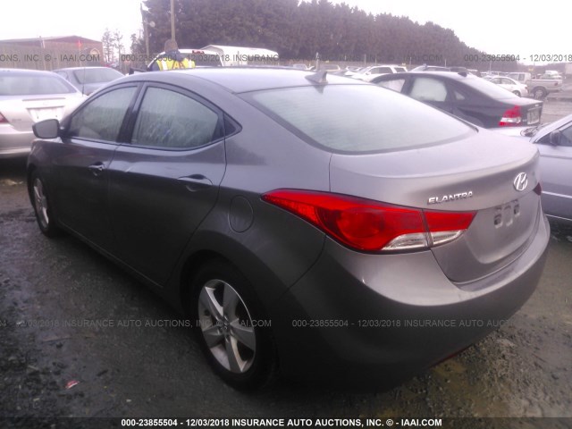 5NPDH4AEXDH364334 - 2013 HYUNDAI ELANTRA GLS/LIMITED GRAY photo 3