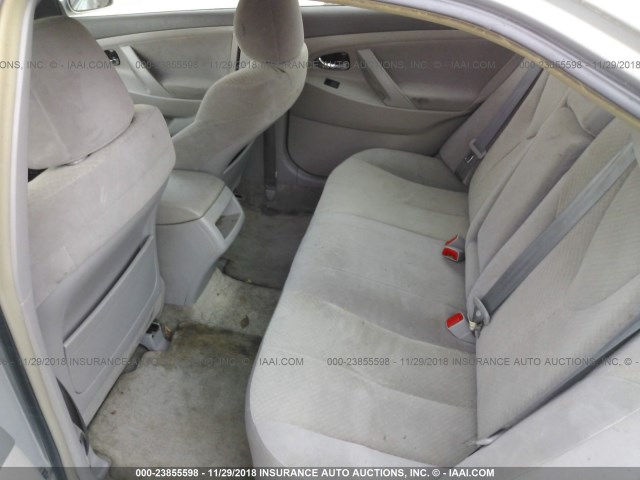 4T1BE46K48U237424 - 2008 TOYOTA CAMRY CE/LE/XLE/SE SILVER photo 8