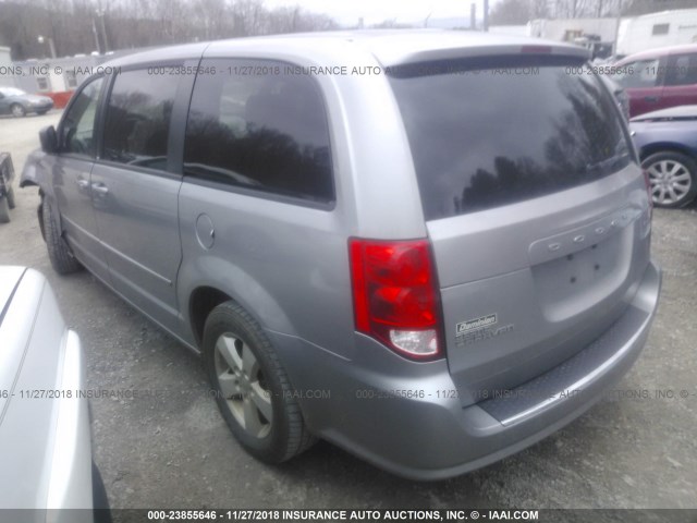 2C4RDGBG0DR612791 - 2013 DODGE GRAND CARAVAN SE GRAY photo 3