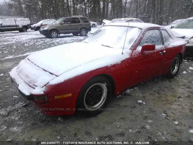 WP0AA0945EN463852 - 1984 PORSCHE 944 RED photo 2