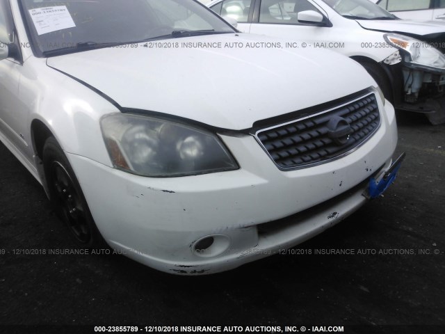 1N4AL11D86C182191 - 2006 NISSAN ALTIMA S/SL WHITE photo 6